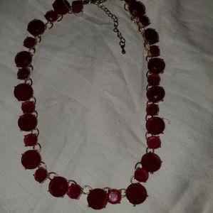 Apricot Lane Burgundy Shiny Necklace